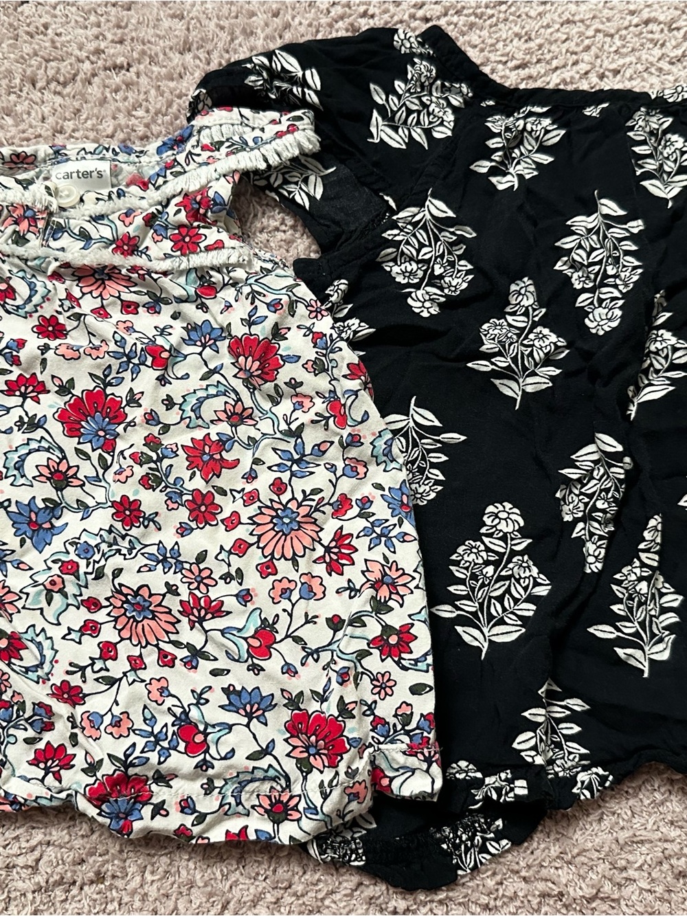 🌸 Carter’s 18M Floral Boho Blouse Bundle | 2 Tops Girls